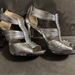 Michael Kors Metallic Silver Heels